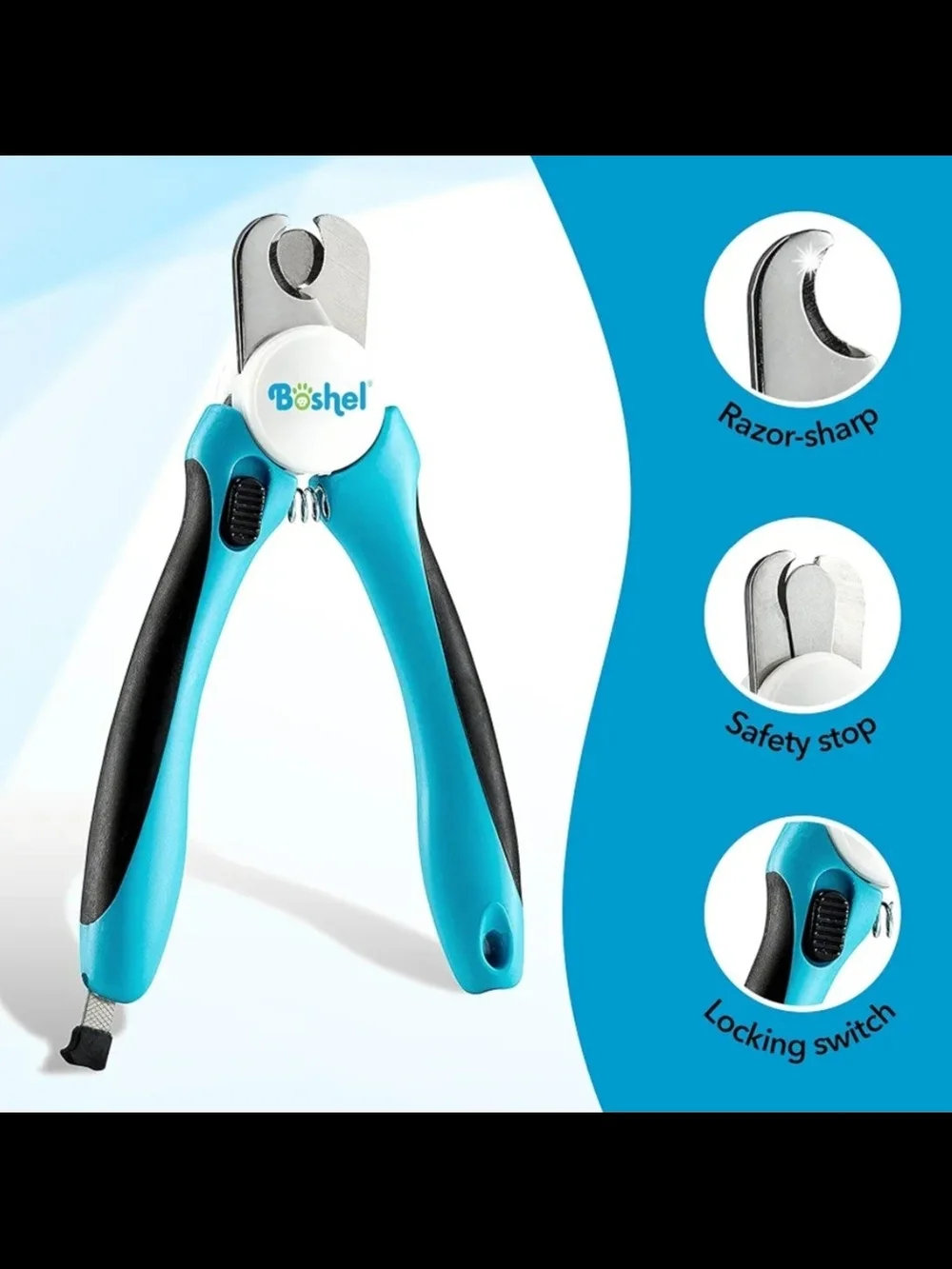 Boshel Professional Dog Nail Clippers with Safety Guard
